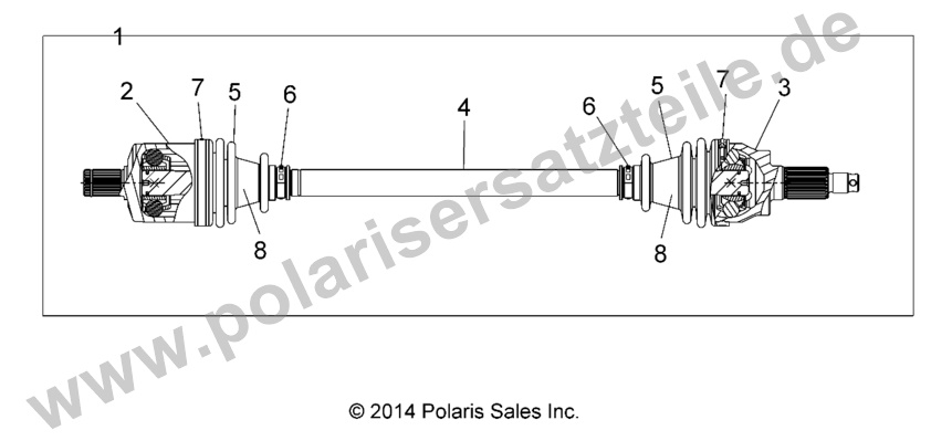 DRIVE TRAIN, FRONT HALF SHAFT