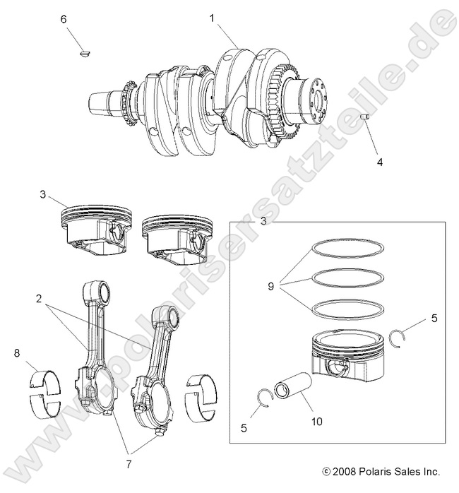 ENGINE, CRANKSHAFT and PISTON