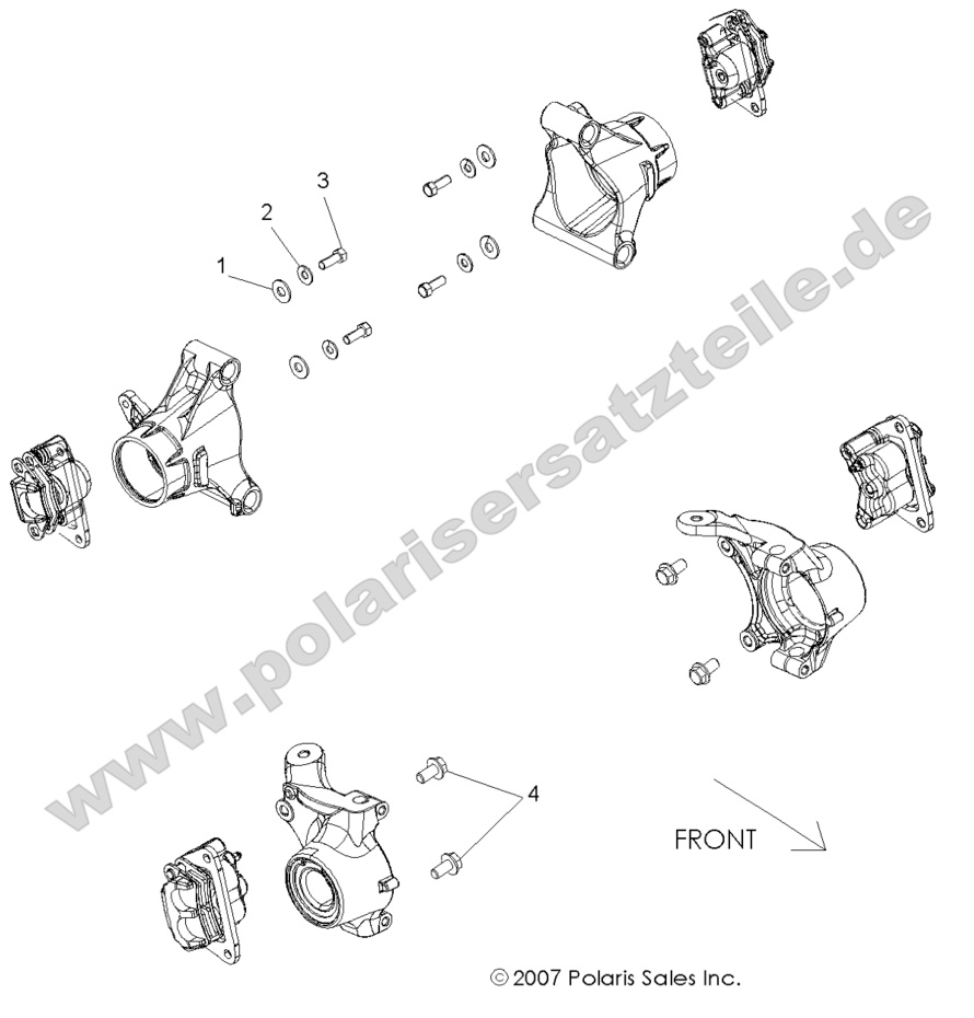 BRAKES, CALIPER MOUNTING