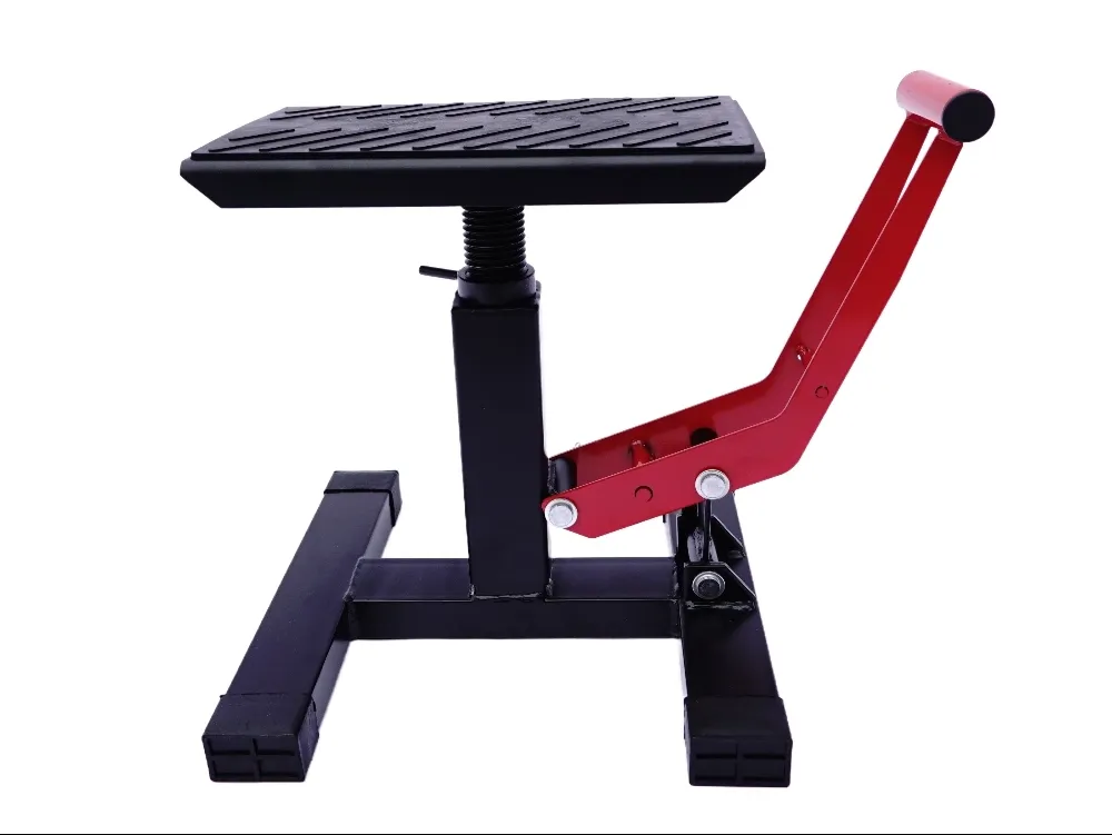 TMP Motocross & Enduro Hubständer Factory / MX Montageständer - schwarz-rot