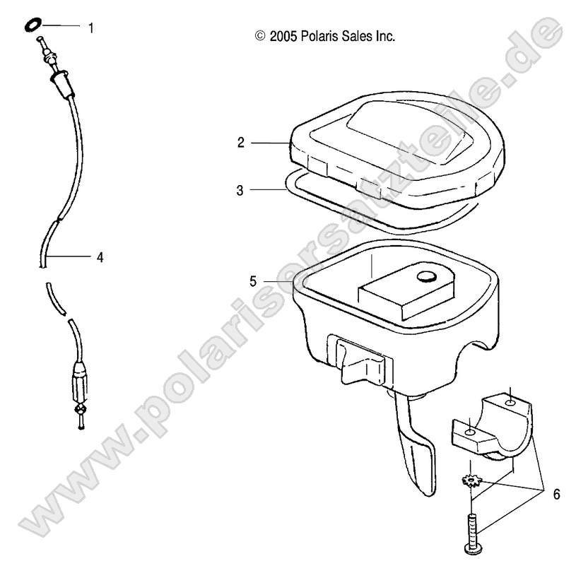 CONTROLS-THROTTLE ASM./CABLE