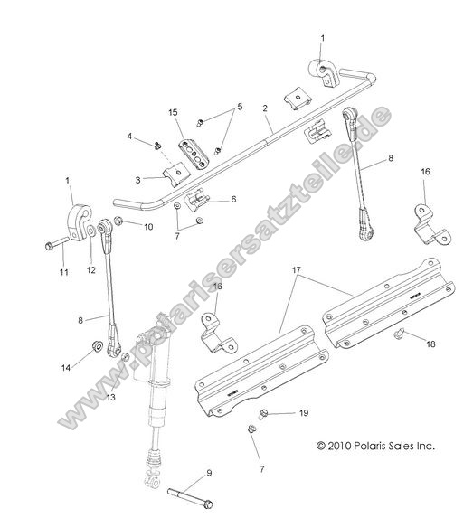SUSPENSION, STABILIZER BAR, FRONT