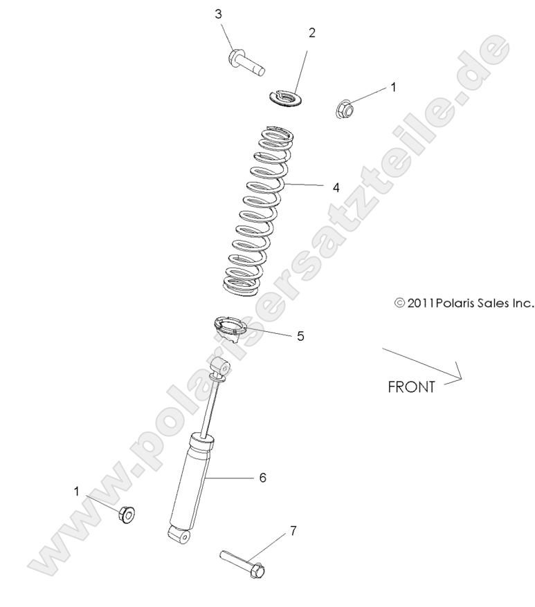 SUSPENSION, FRONT SHOCK MOUNTING