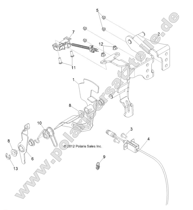 ENGINE, THROTTLE PEDAL