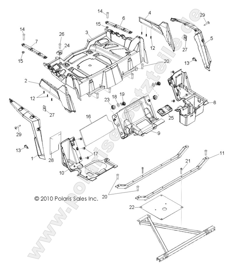 BODY, REAR RACK and FENDERS