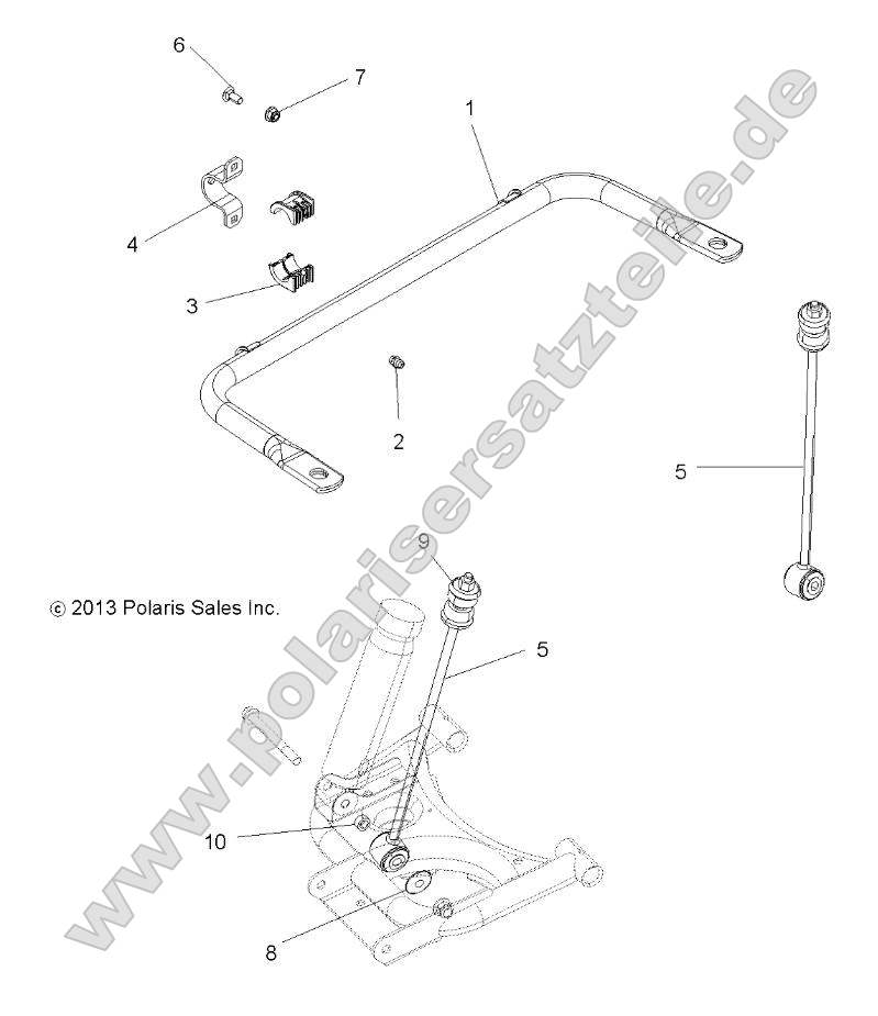 Suspension, Stabilizer Bar, Rear
