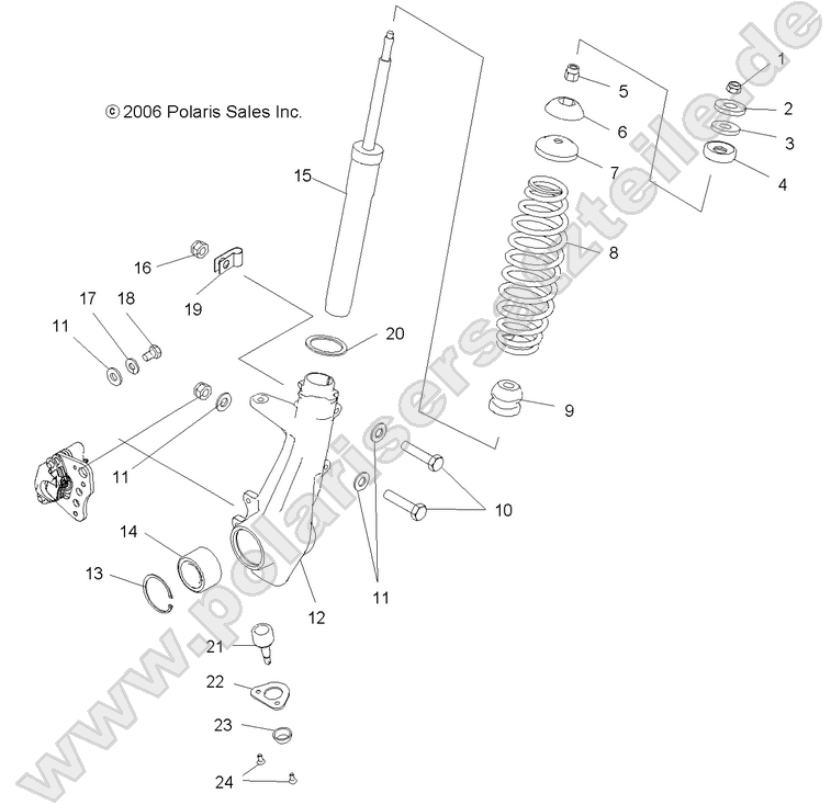 SUSPENSION, STRUT, FRONT