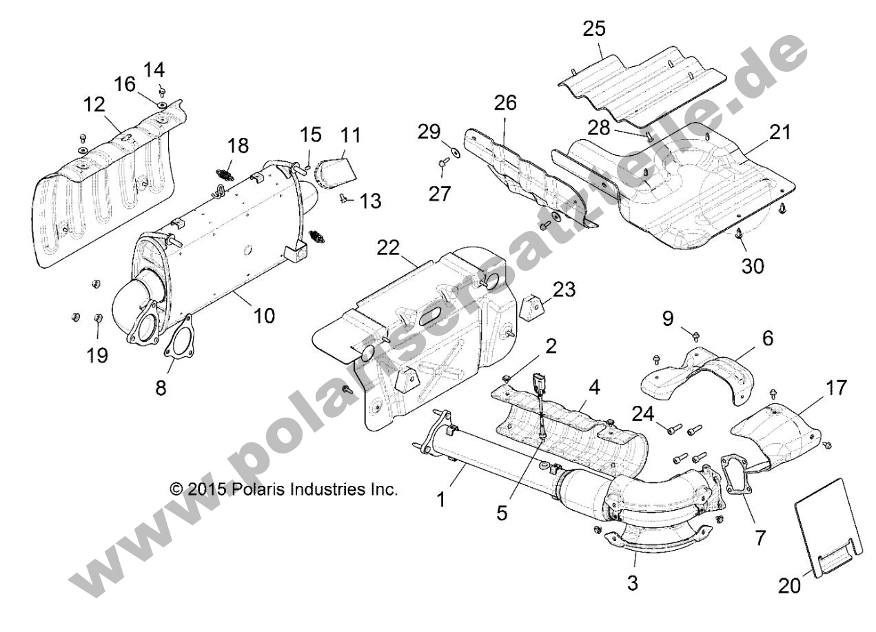 ENGINE, EXHAUST SYSTEM