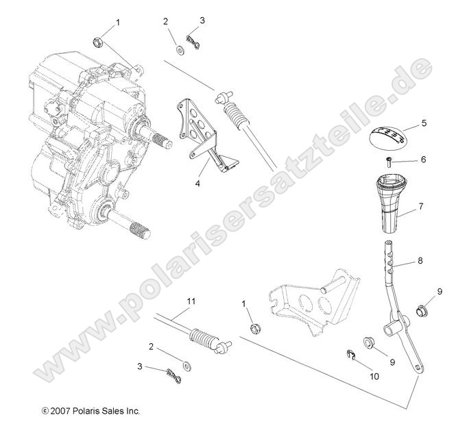 drive train gear selector
