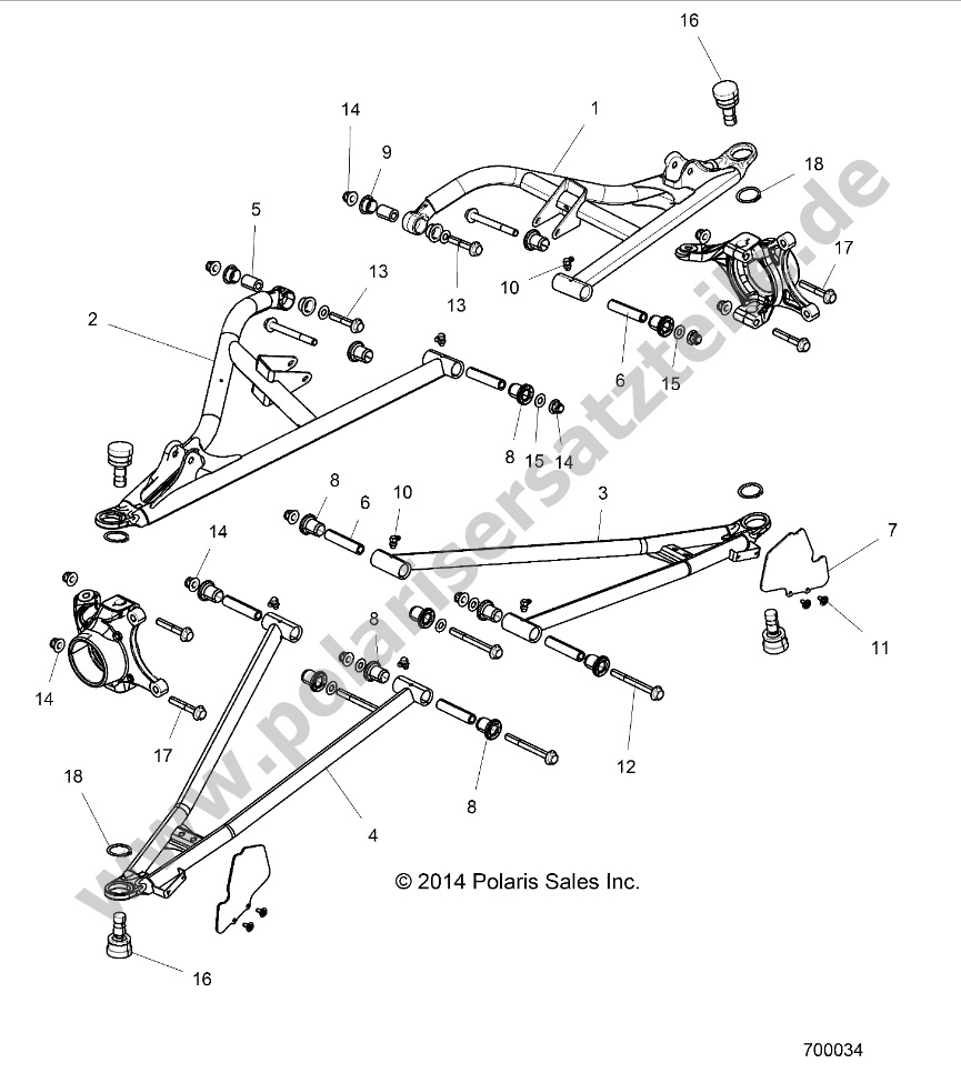 SUSPENSION, FRONT CONTROL ARMS