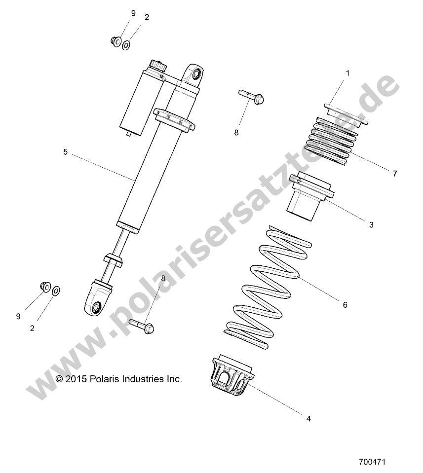 SUSPENSION, FRONT SHOCK MOUNTING