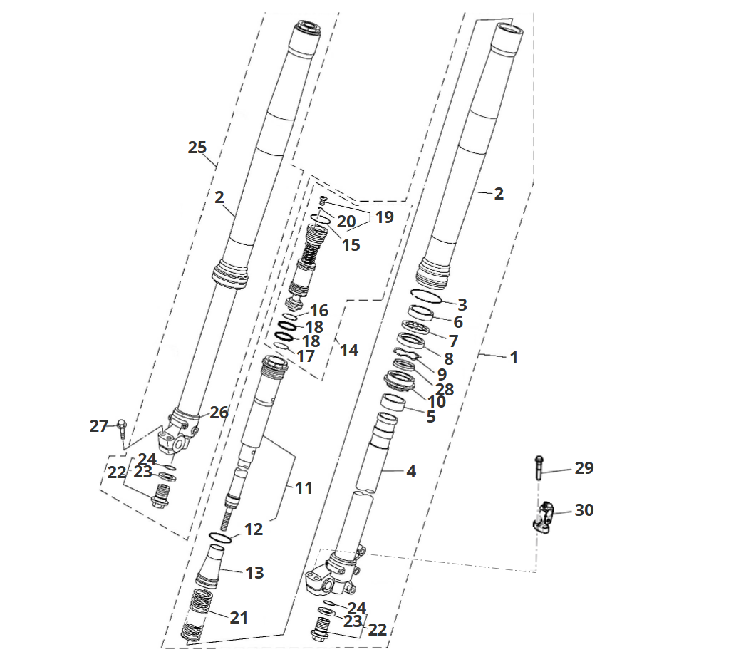 Gabel vorne Gabel vorne