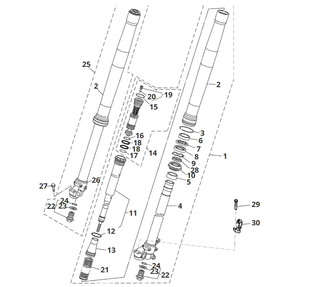 Gabel vorne Gabel vorne