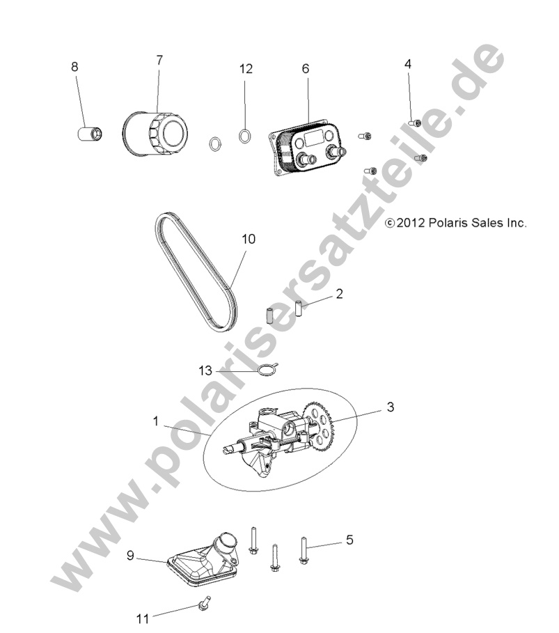 ENGINE, OIL PUMP and OIL COOLER