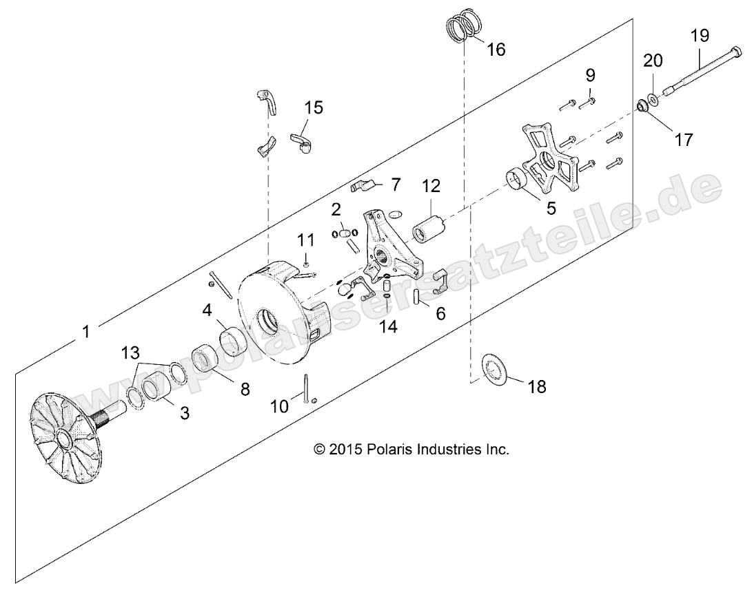 DRIVE TRAIN, PRIMARY CLUTCH