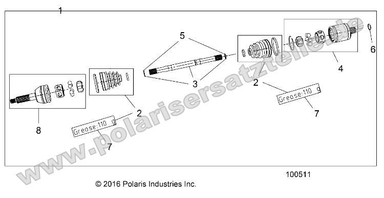 Drive Train, Rear Half Shaft