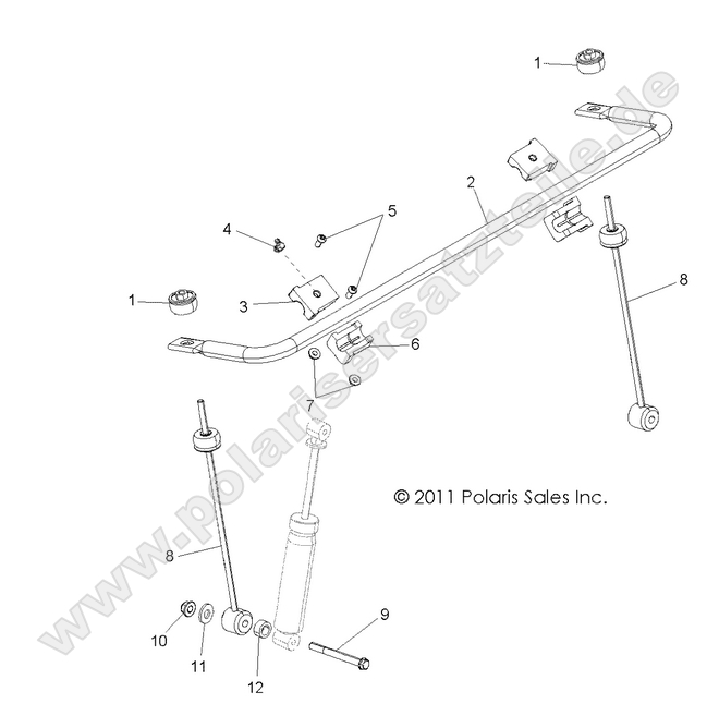 SUSPENSION, STABILIZER BAR, FRONT