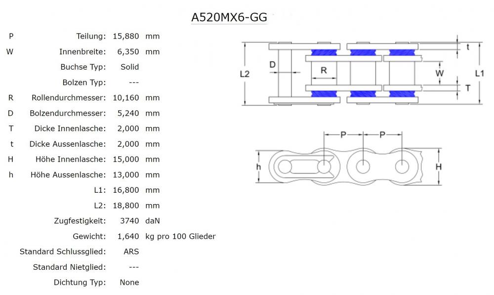 AFAM_MX6_GG_Kette_520_gold_gold___116_Glieder___Clip_Schloss___Motocross_Daten AFAM MX6-GG Kette 520 gold-gold - 116 Glieder - Clip Schloß - Motocross