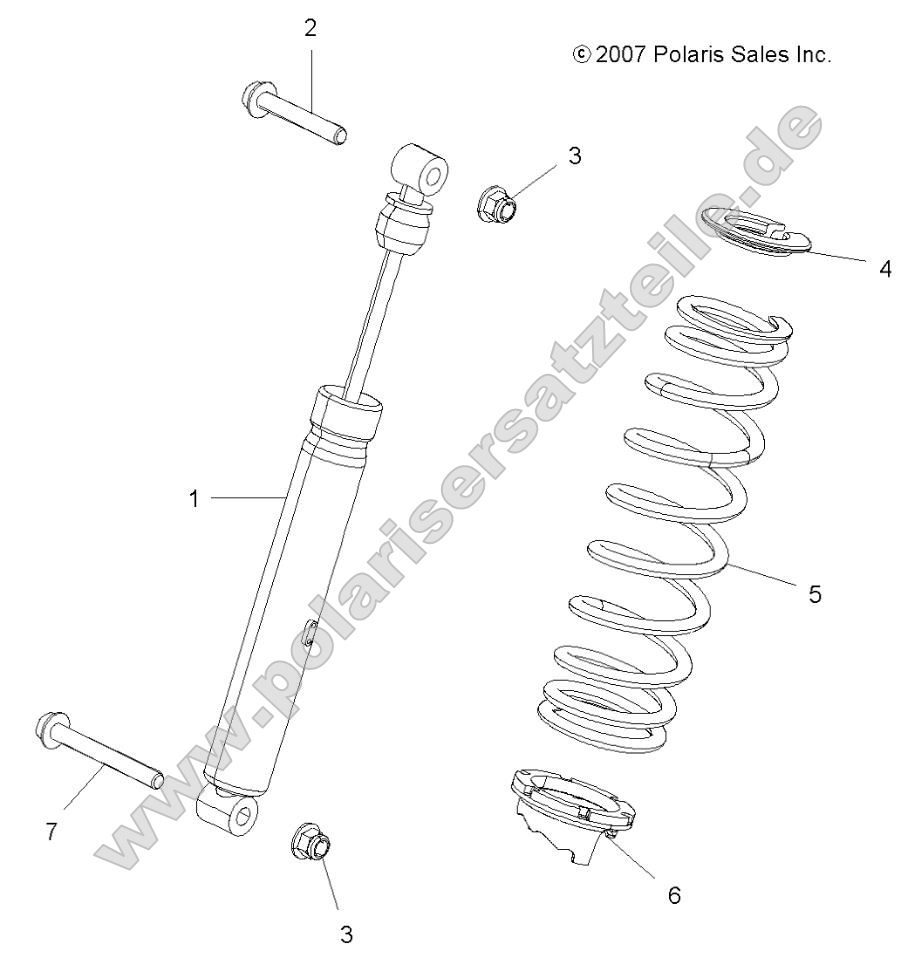 Suspension, Shock, Rear (49ATVSHOCKRR7043169)