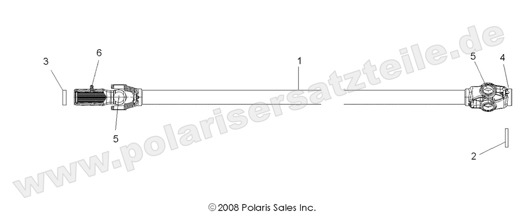 drive train front prop shaft