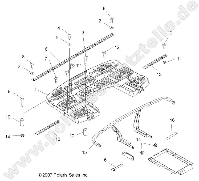BODY, REAR RACK ASM.
