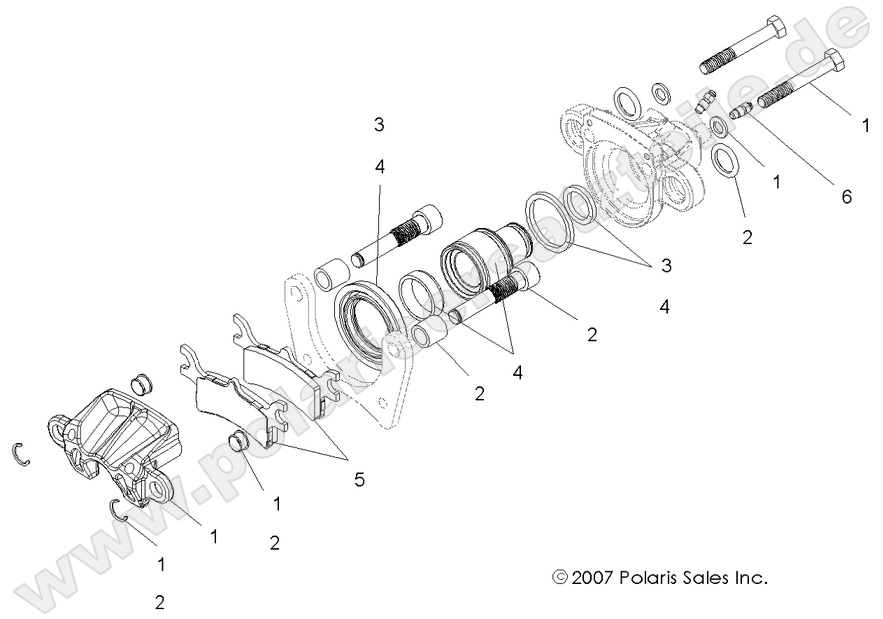 BRAKES, REAR CALIPER