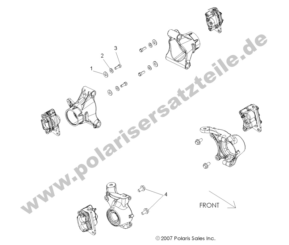 BRAKES, CALIPER MOUNTING