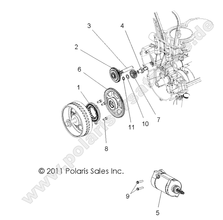ENGINE, STARTER and DRIVE