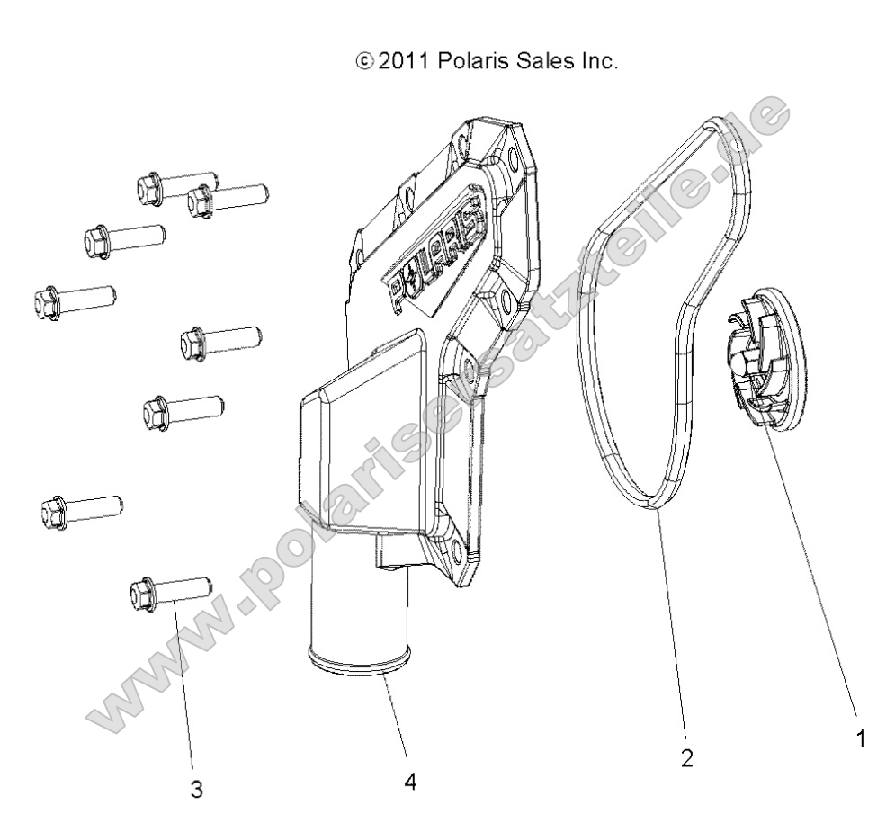 Engine, Waterpump Impeller and Cover