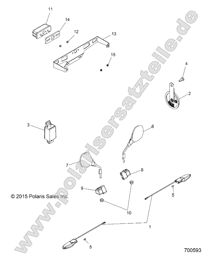 Electrical, License Plate Light, Turn Signal and Horn