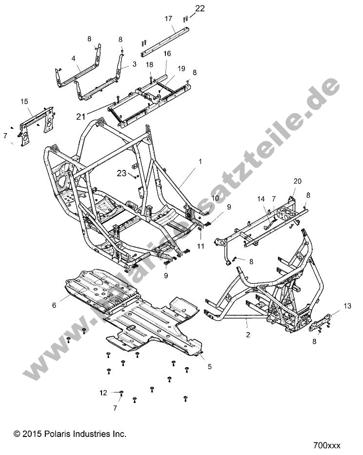 CHASSIS, MAIN FRAME AND SKID PLATES