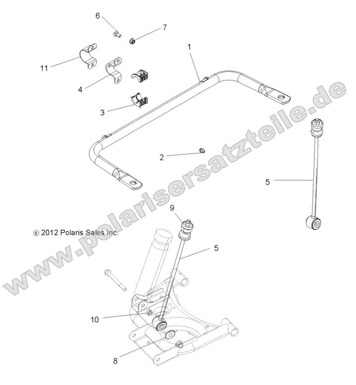 SUSPENSION, STABILIZER BAR, REAR