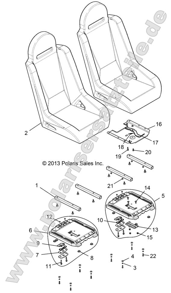 BODY, SEAT ASM. AND SLIDER