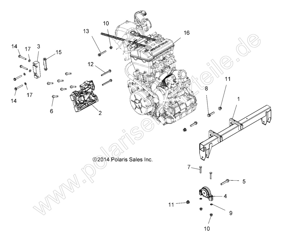ENGINE, ENGINE MOUNTING