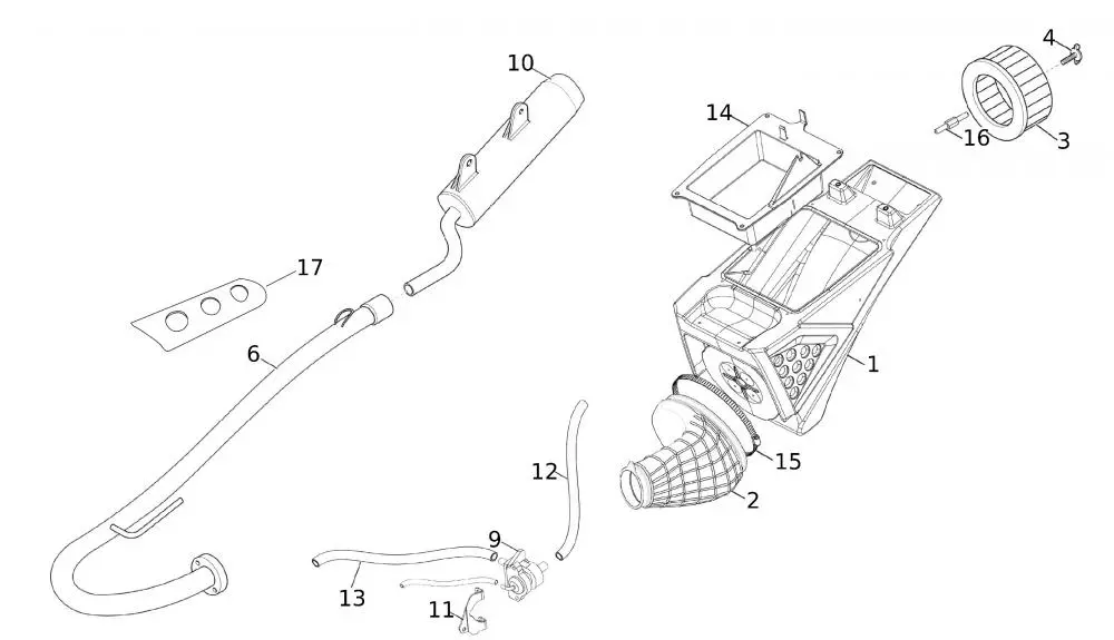52568_19 Auspuff - Luftfilterkasten