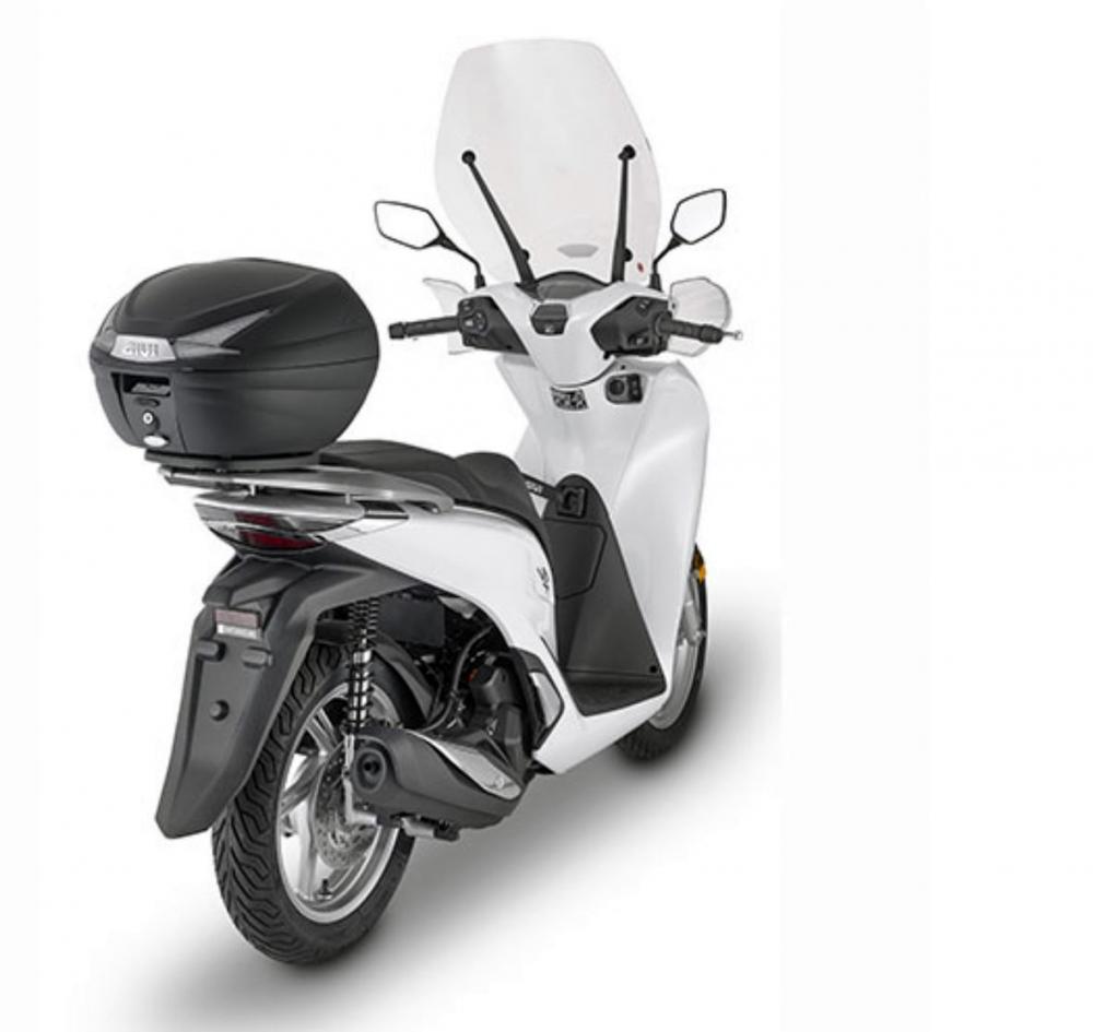 Givi_Monolock_Topcase_B330_Tech____33_Liter___schwarz___inkl_Montagekit_B330NT_am_Roller Givi Monolock Topcase B330 Tech  - 33 Liter - schwarz - inkl. Montagekit