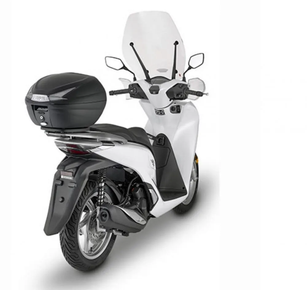 Givi_Monolock_Topcase_B330_Tech____33_Liter___schwarz___inkl_Montagekit_B330NT_am_Roller Givi Monolock Topcase B330 Tech - 33 Liter - schwarz - inkl. Montagekit