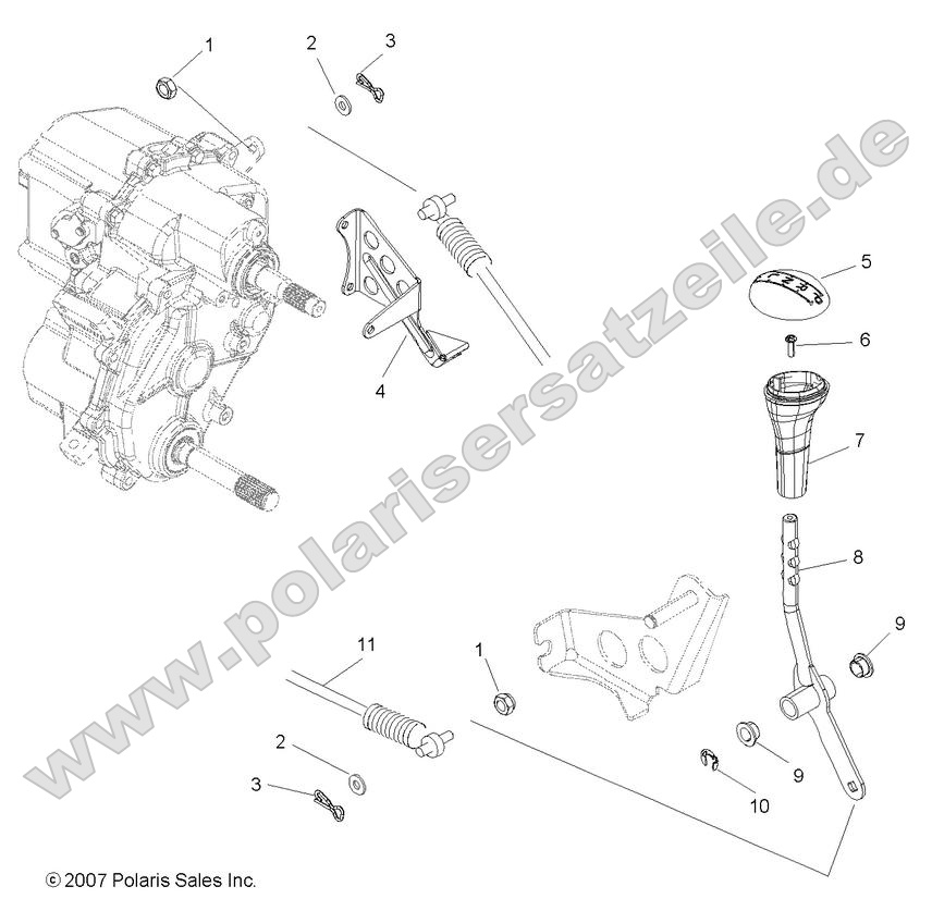 drive train gear selector