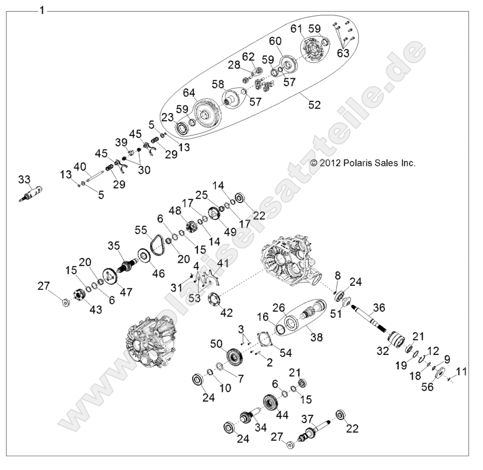 DRIVE TRAIN, MAIN GEARCASE INTERNALS