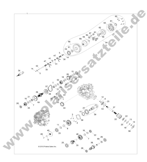 DRIVE TRAIN, MAIN GEARCASE INTERNALS