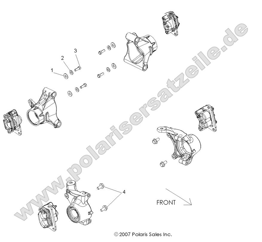 BRAKES, CALIPER MOUNTING