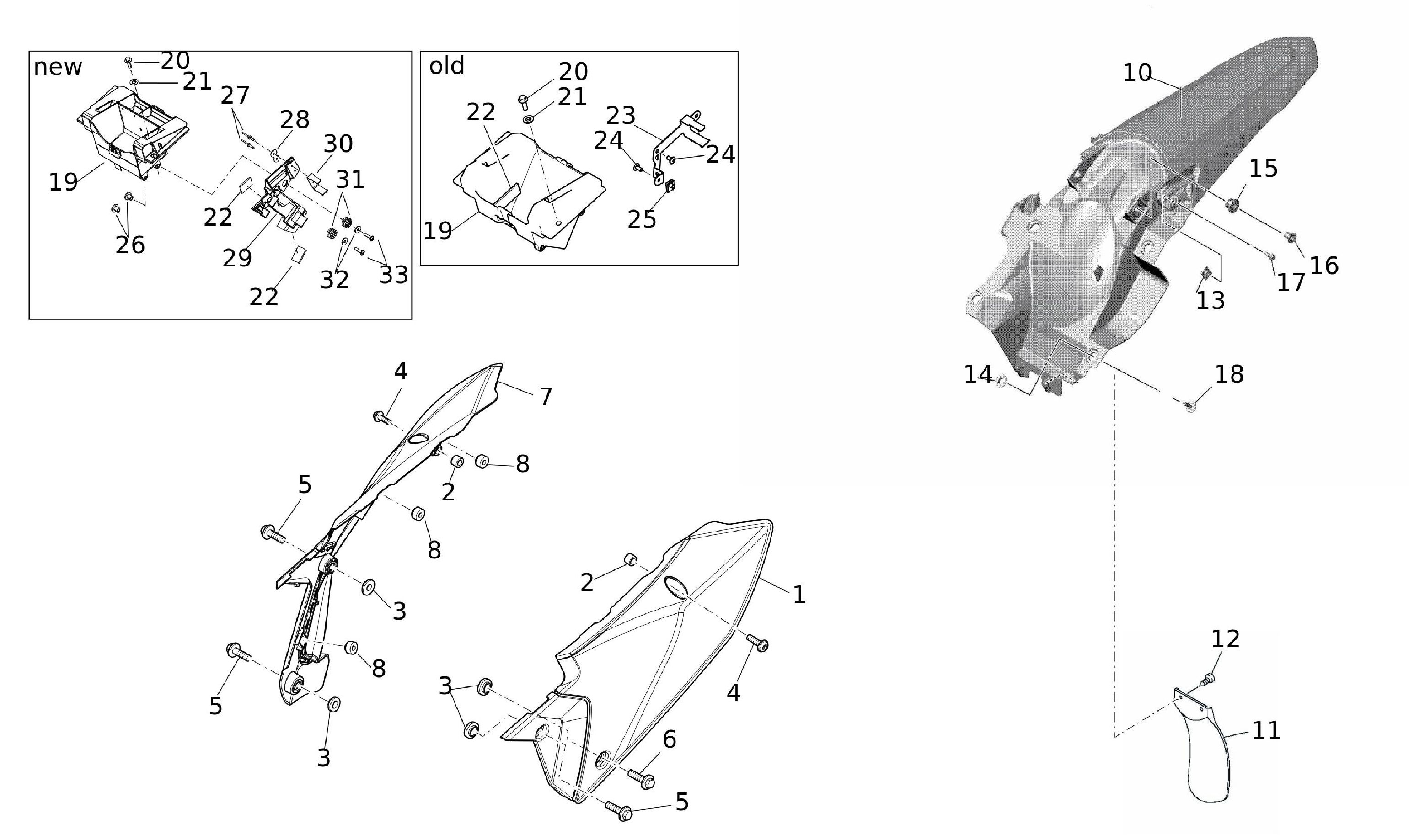 Verkleidung hinten Verkleidung hinten