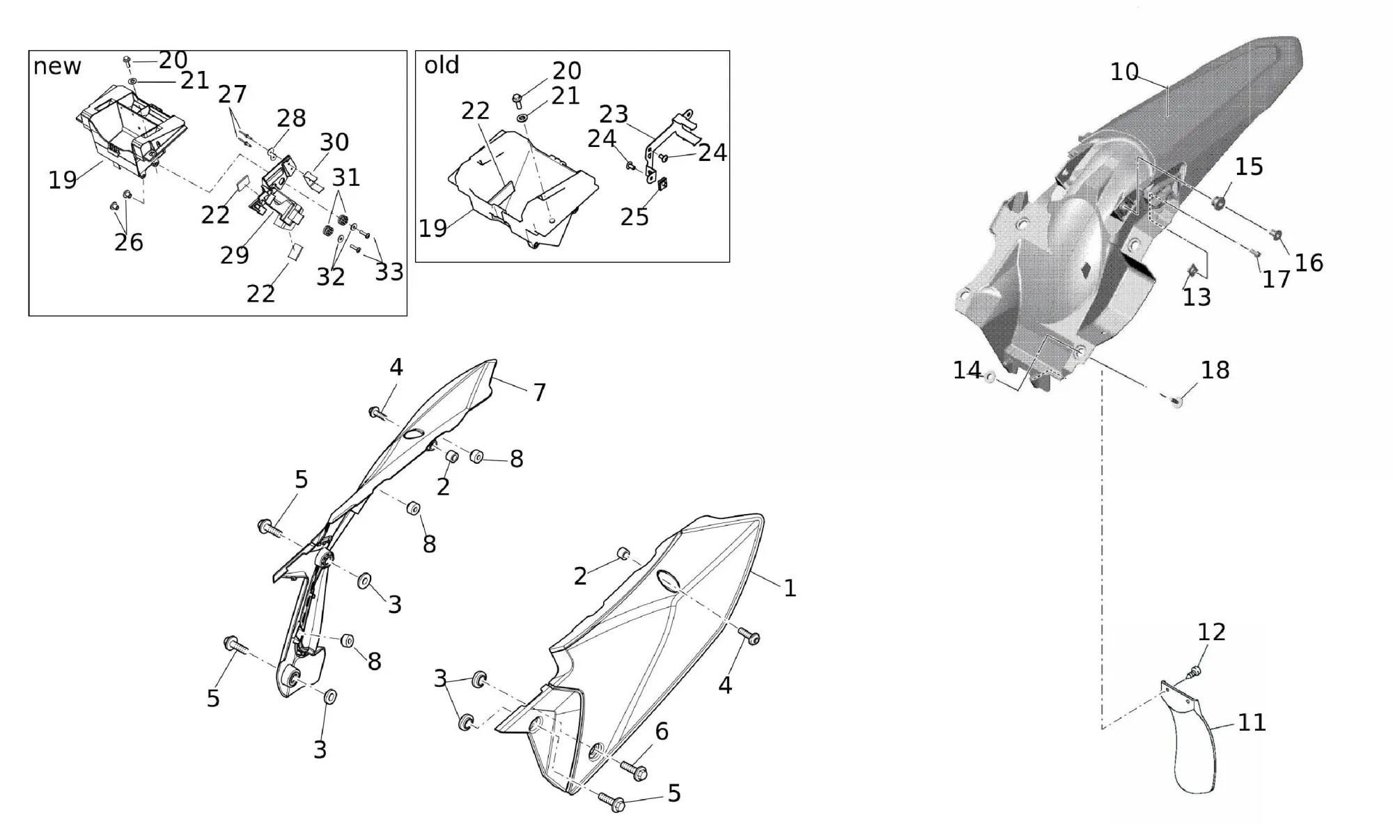 Verkleidung hinten Verkleidung hinten
