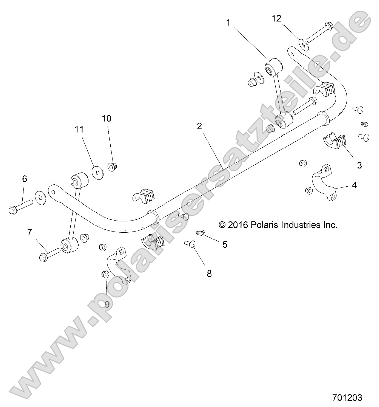 Suspension, Stabilizer Bar, Rear