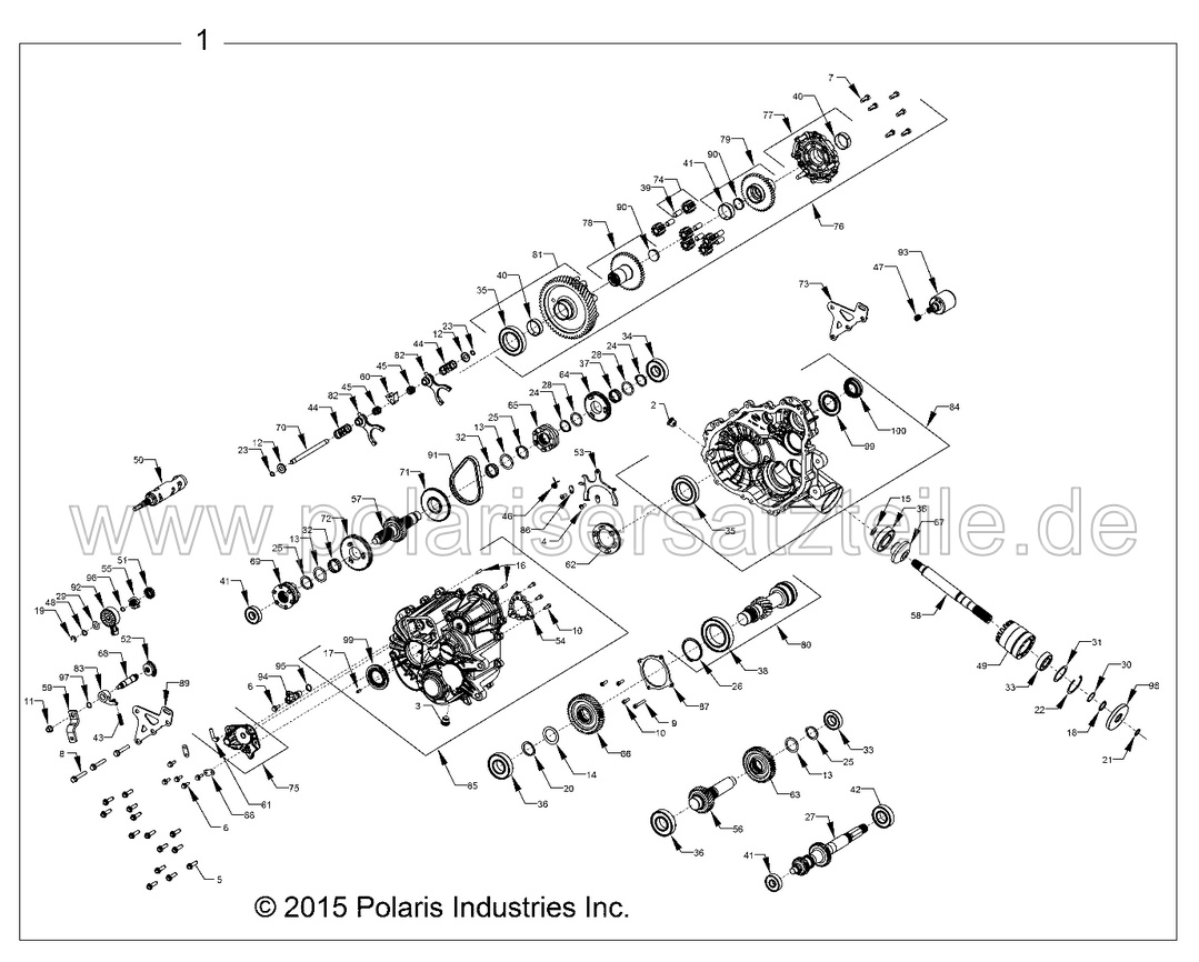 DRIVE TRAIN, MAIN GEARCASE INTERNALS