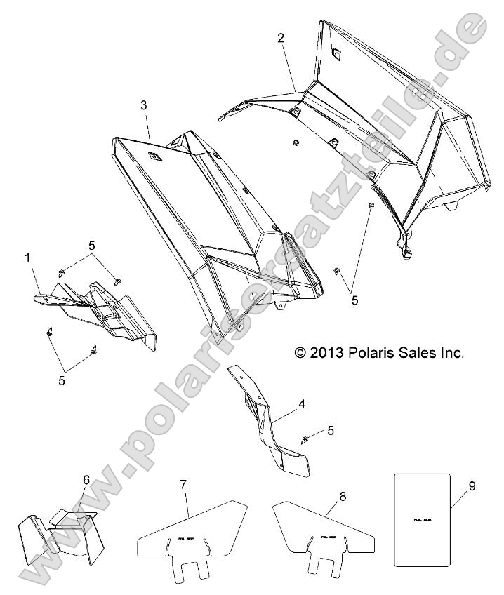 Body, Rear Cab and Heat Shields