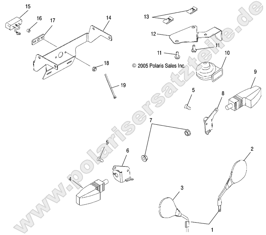 TURN SIGNALS/MIRRORS/HORN