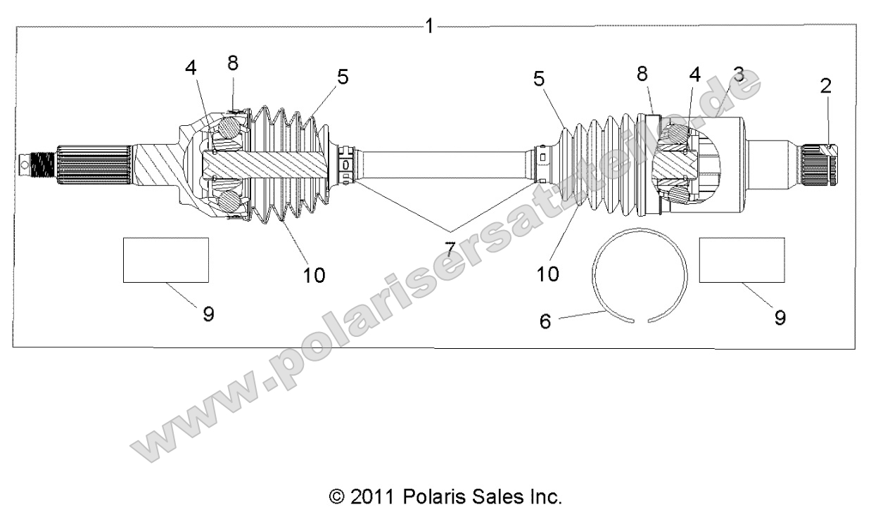 Drive Train, Rear Half Shaft (to 4/25/16)
