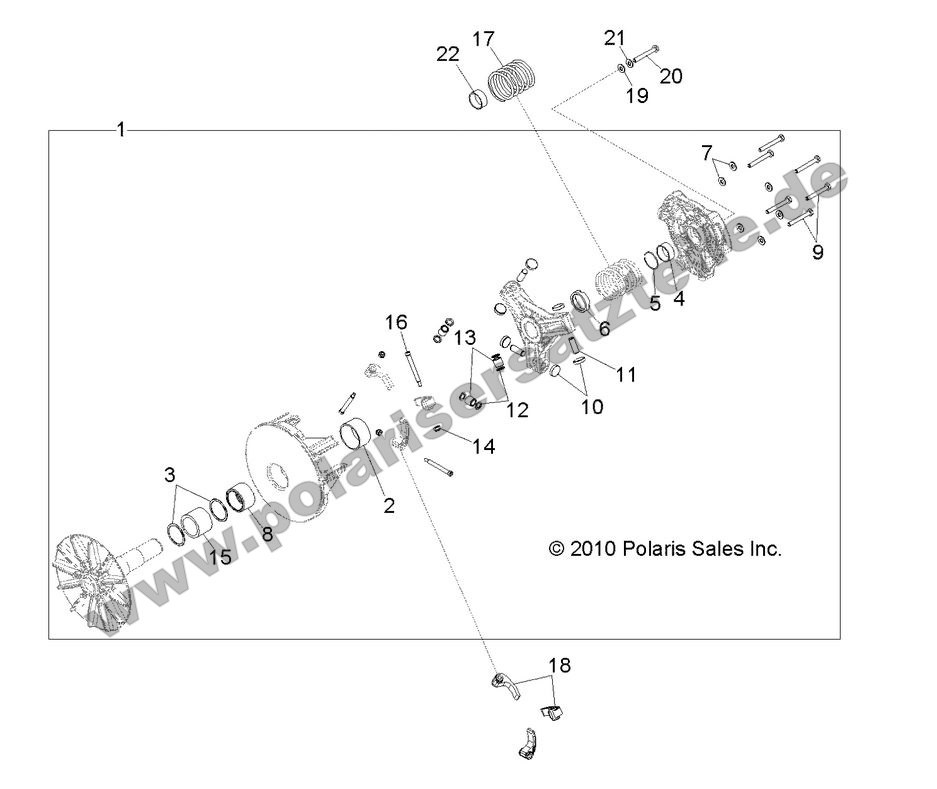 drive train primary clutch