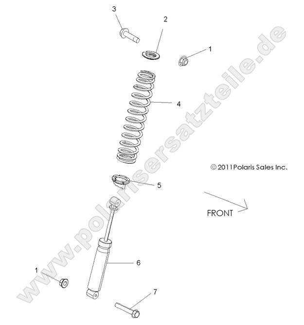 SUSPENSION, FRONT SHOCK MOUNTING